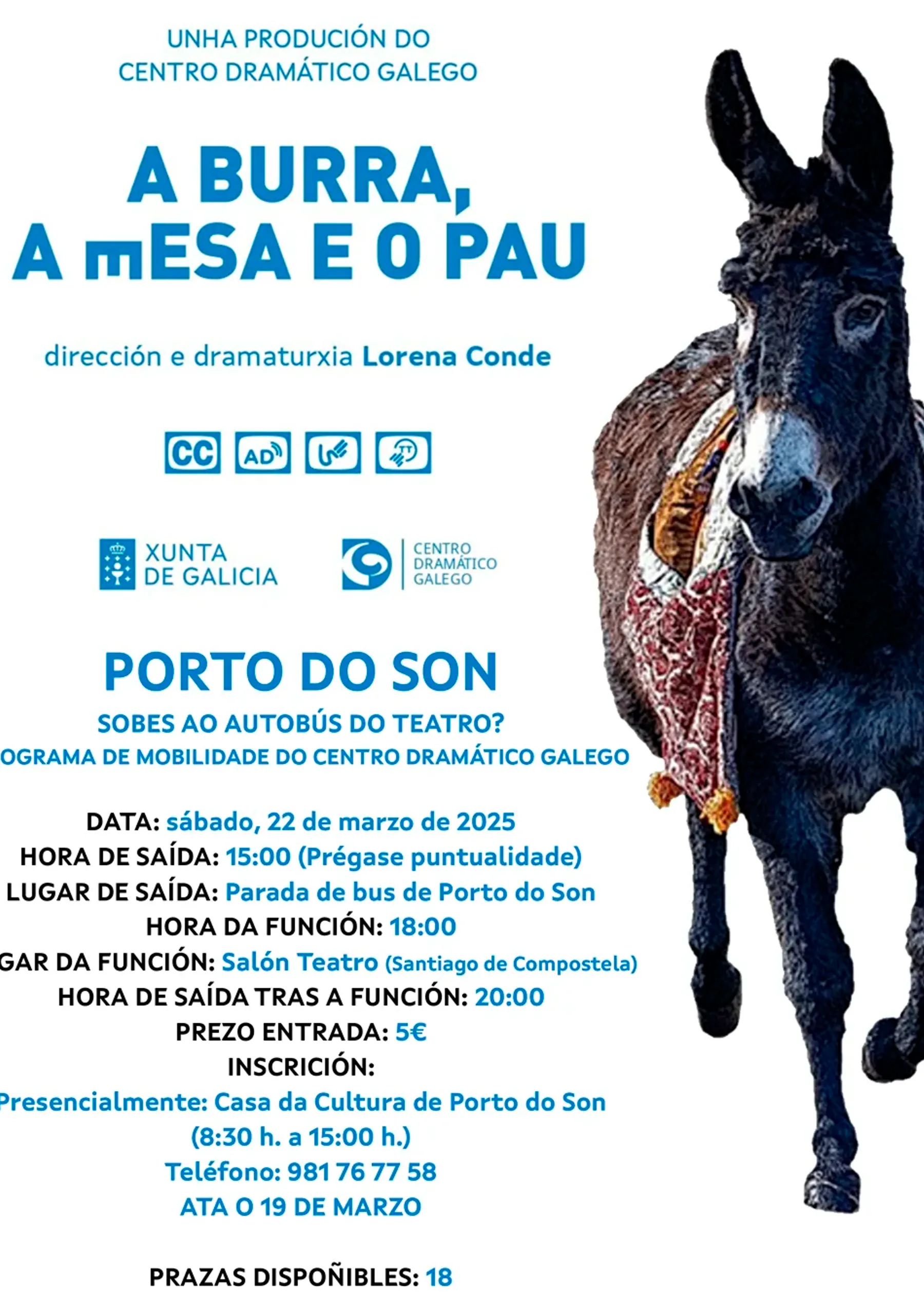 A burra, a mesa e o pau