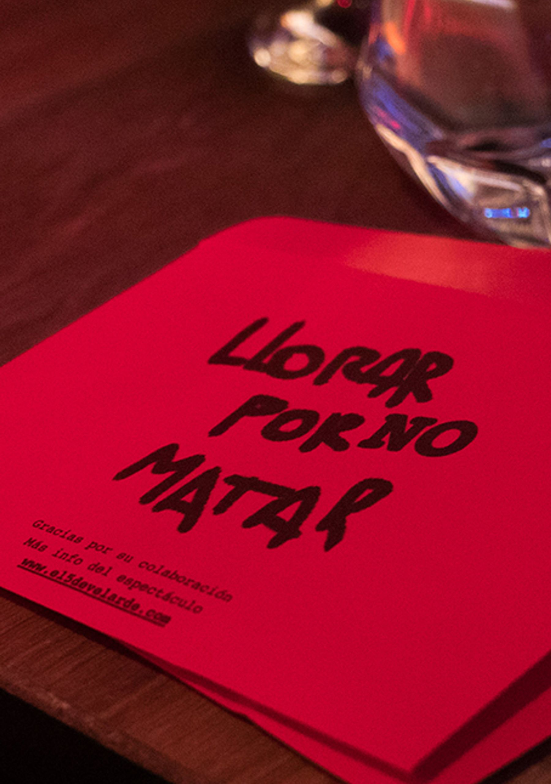 Llorar por no Matar
