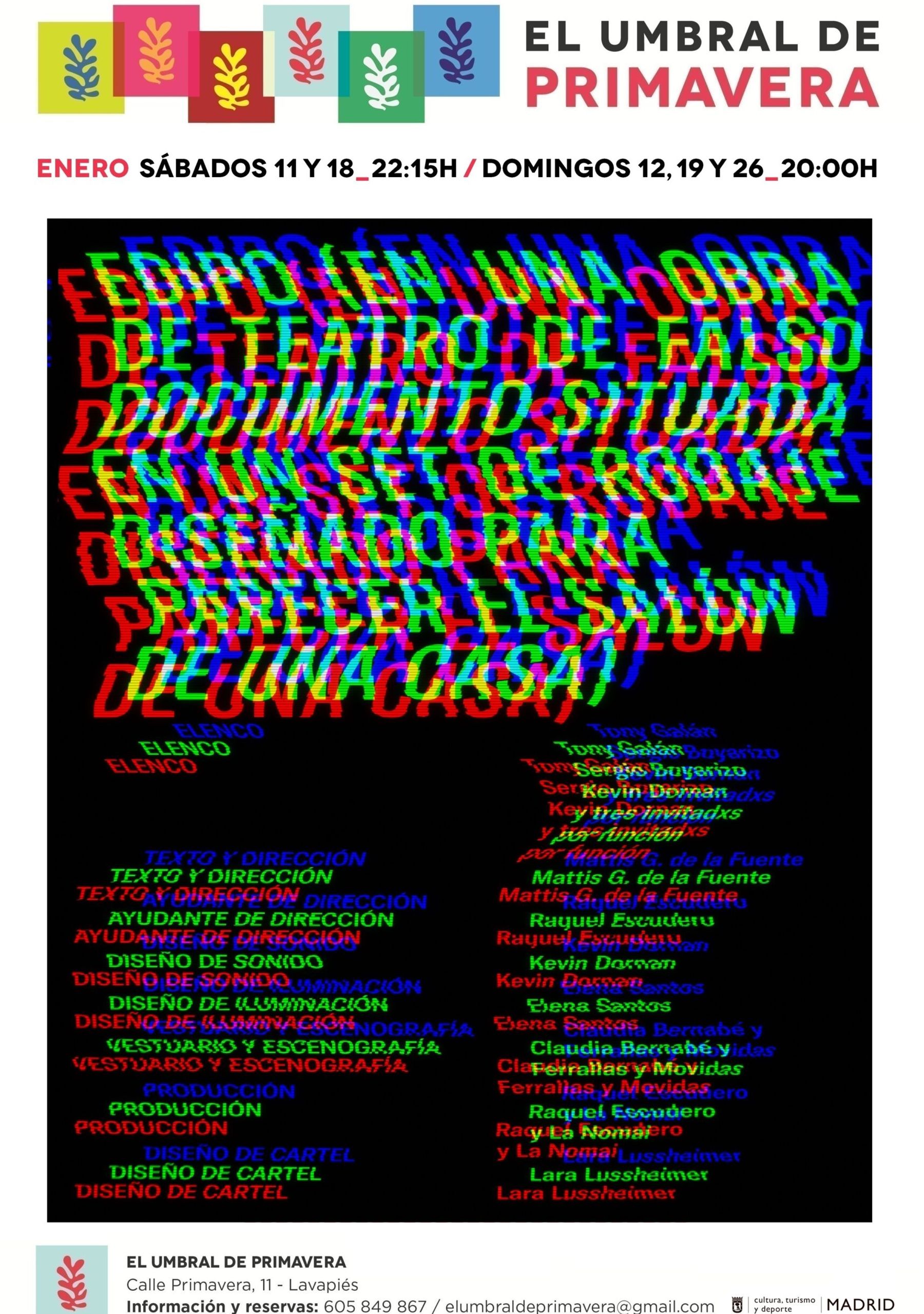 Edipo (en una obra de teatro de falso documento situada en un set de rodaje diseñado para parecer el salón de una casa)