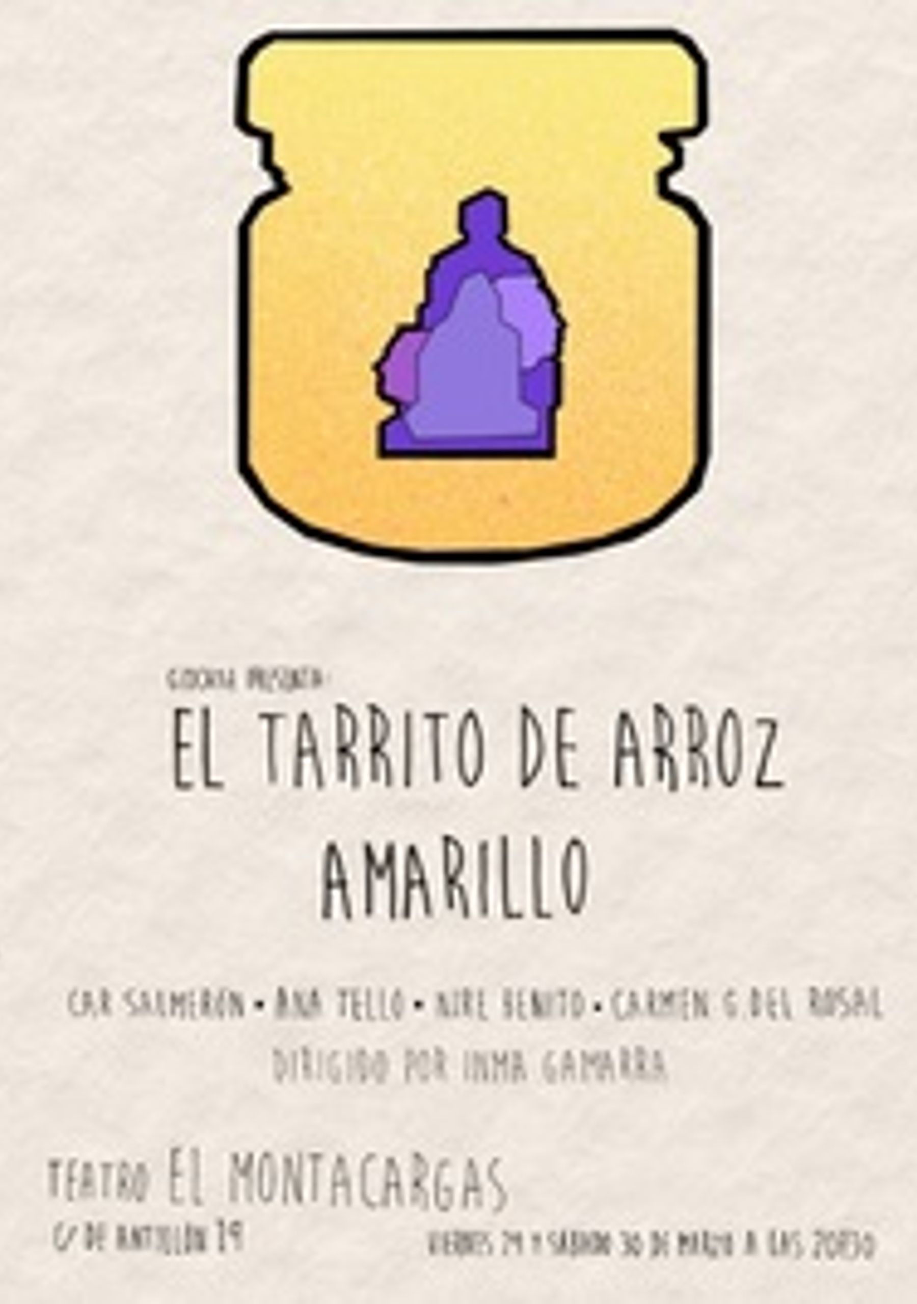 El tarrito de arroz amarillo