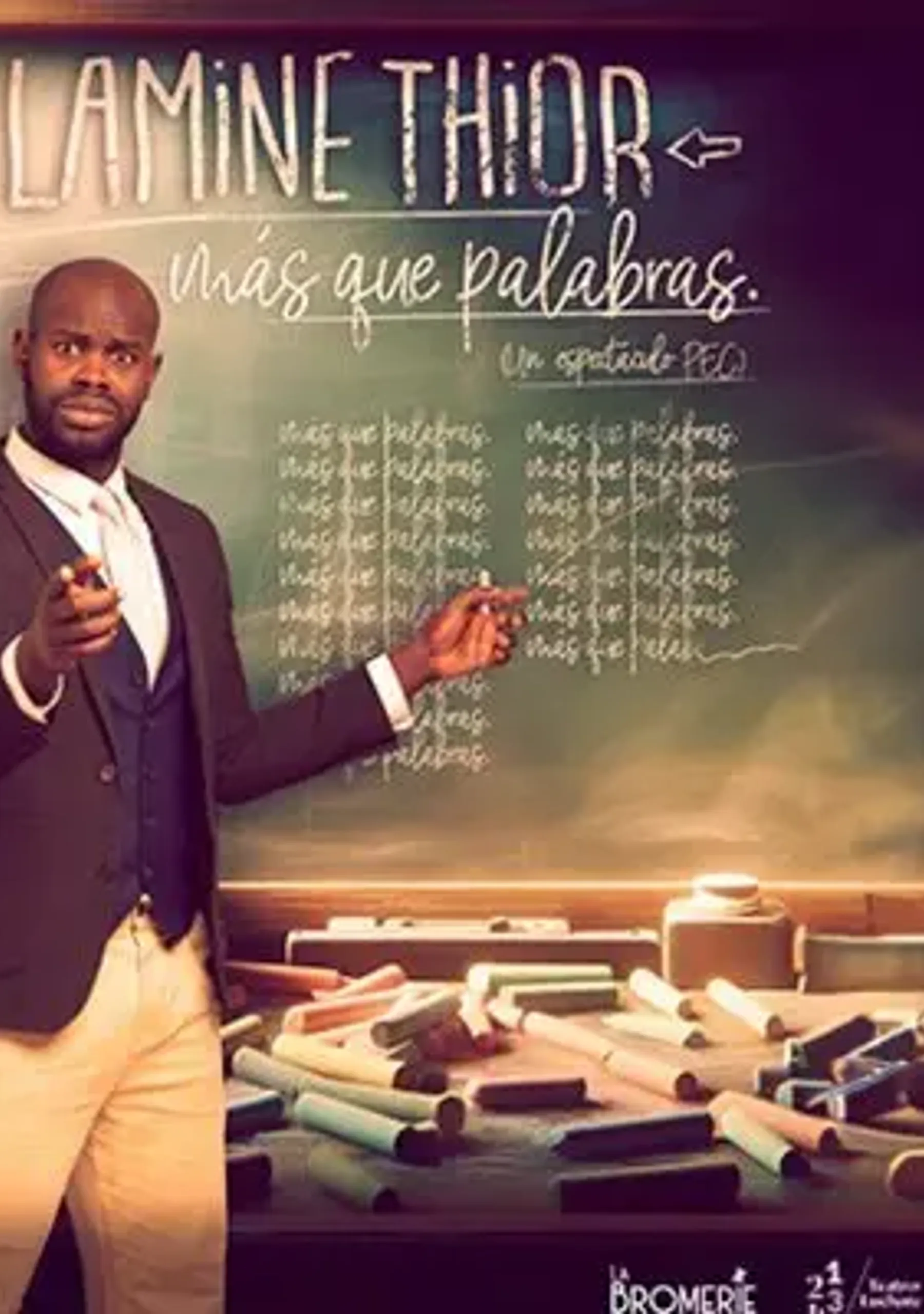 Más que palabras. Lamine Thior
