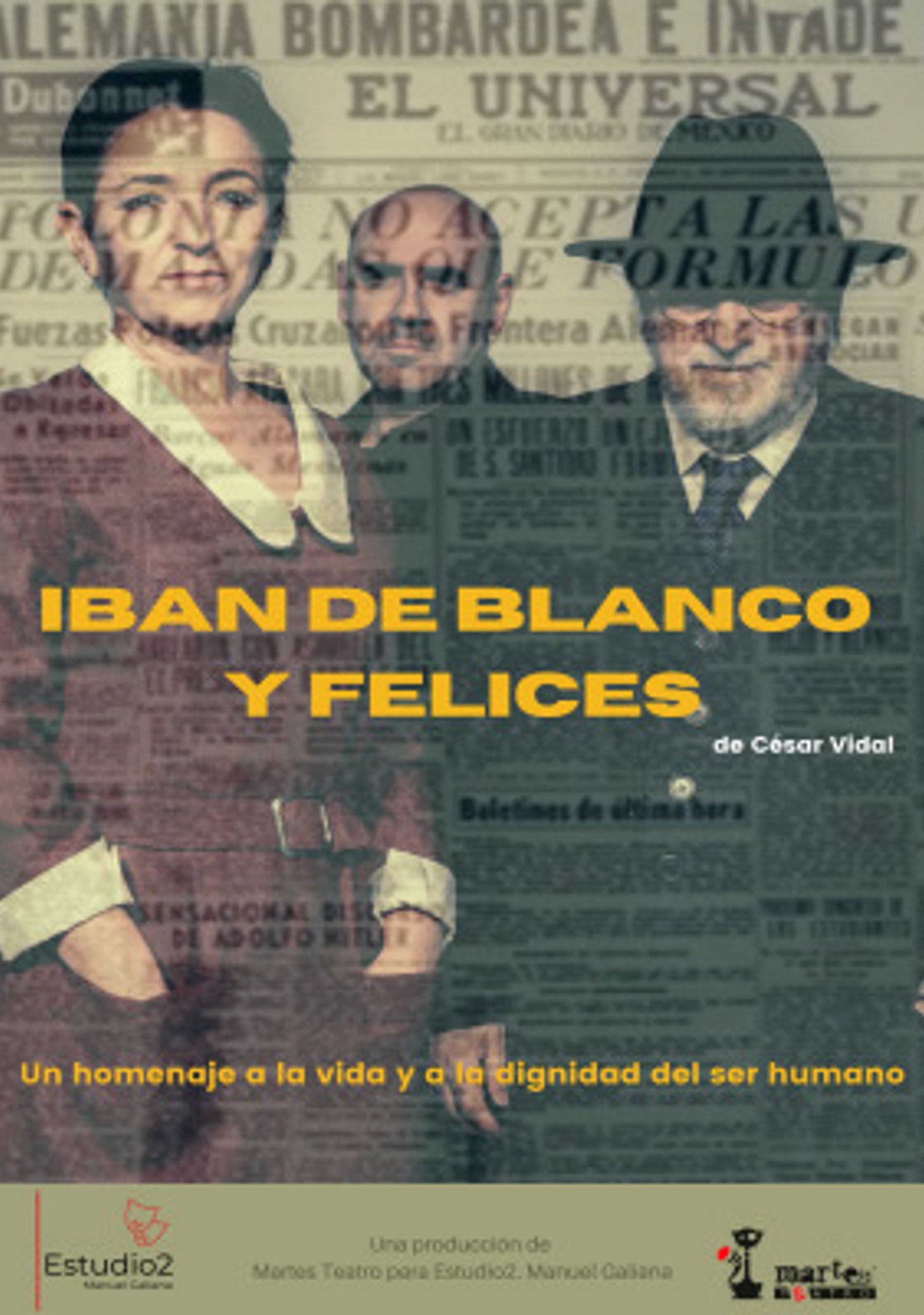 Iban de blanco y felices