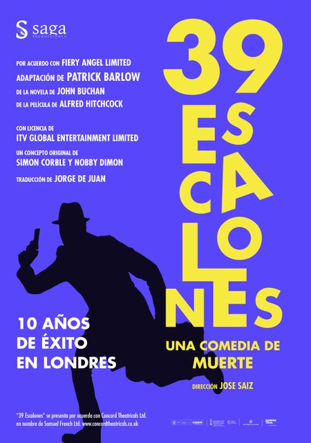 39 escalones, una comedia de muerte