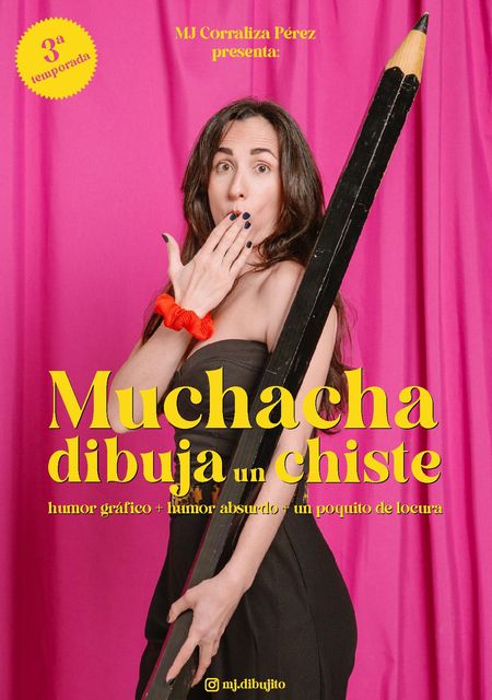 Muchacha, dibuja un chiste