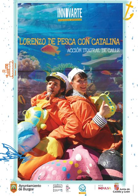 Lorenzo de pesca con Catalina
