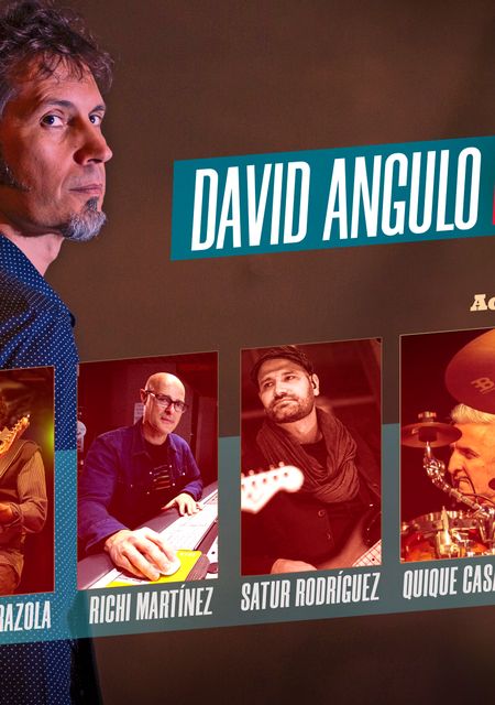 David Angulo y su banda en directo