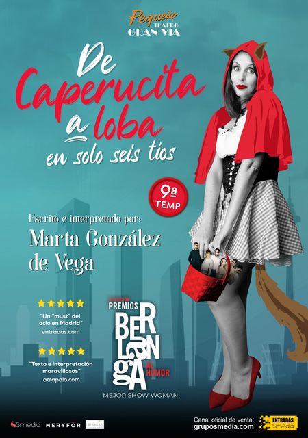De Caperucita a loba, en solo seis tíos
