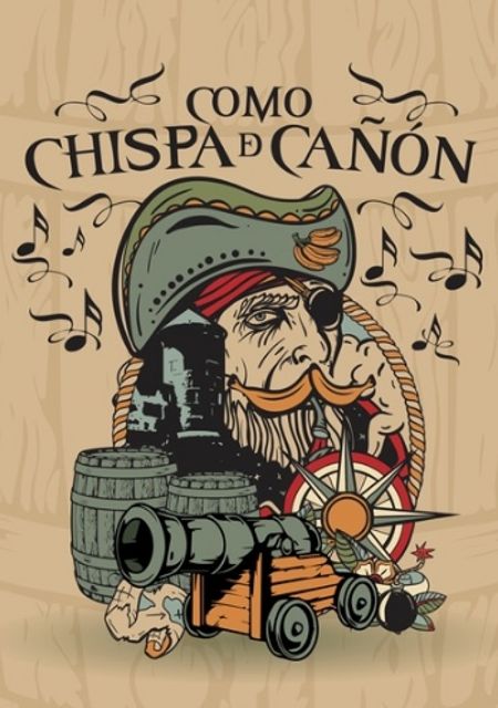 Como chispa de cañón