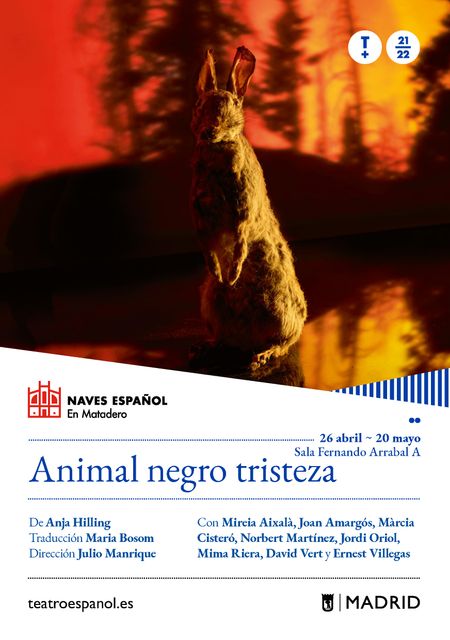 Animal negro tristeza