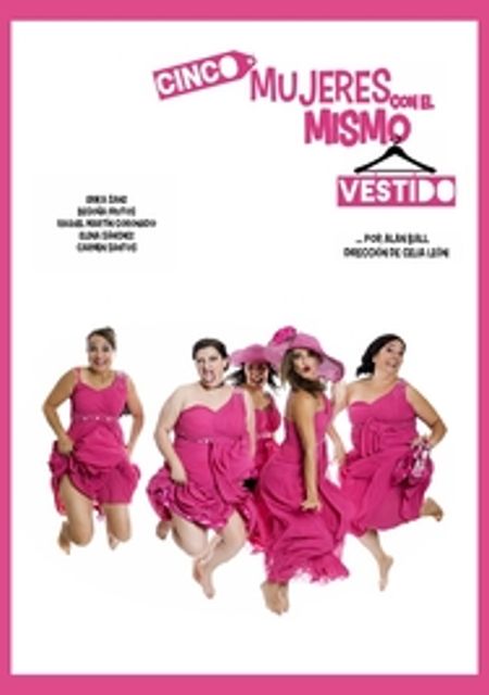 Cinco mujeres con el mismo vestido